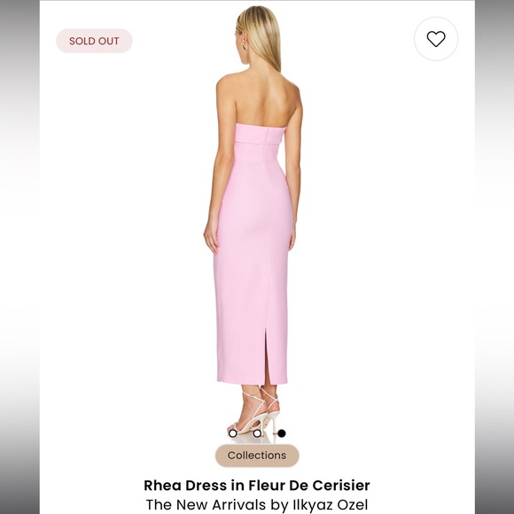 NEW ARRIVALS by Ilkyaz Ozel | Rhea Dress in Fleur De Cerisier Size 36 - Picture 2 of 8